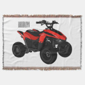 Quad atv Cartoon Illustration Decke (Vorderseite)