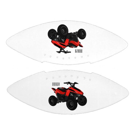 Quad atv Cartoon Illustration Football (Paneele)