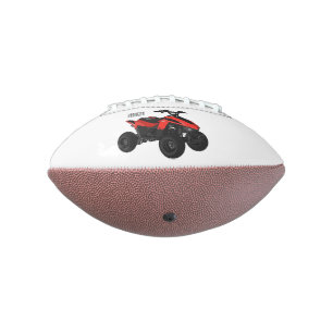 Quad atv Cartoon Illustration Football