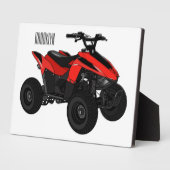 Quad atv Cartoon Illustration Fotoplatte (Seite)