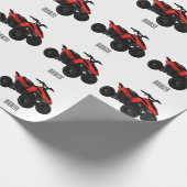 Quad atv Cartoon Illustration Geschenkpapier (Ecke)