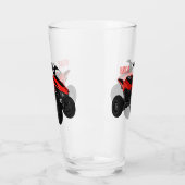 Quad atv Cartoon Illustration Glas (Links)