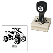 Quad atv Cartoon Illustration Gummistempel (Stempel)