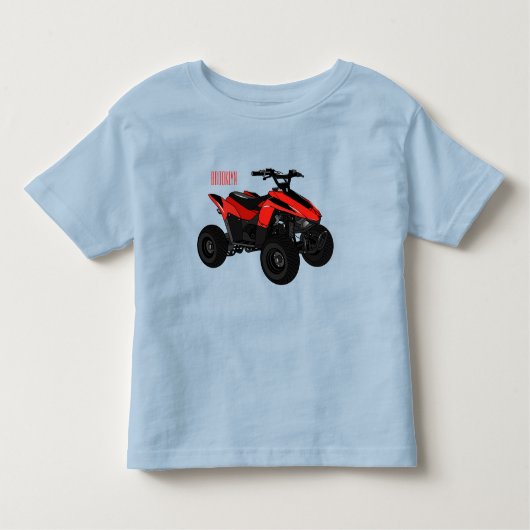 Quad atv Cartoon Illustration Kleinkind T-shirt (Vorderseite)