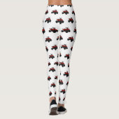 Quad atv Cartoon Illustration Leggings (Rückseite)