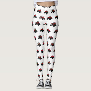 Quad atv Cartoon Illustration Leggings