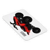 Quad atv Cartoon Illustration Magnet (Rechte Seite)