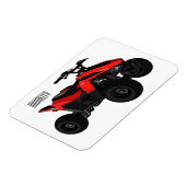 Quad atv Cartoon Illustration Magnet (Linke Seite)