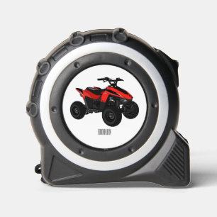 Quad atv Cartoon Illustration Maßband