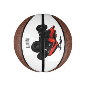 Quad atv Cartoon Illustration Mini Basketball (Vertikal)