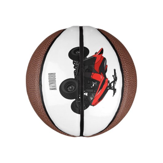Quad atv Cartoon Illustration Mini Basketball (Vertikal)