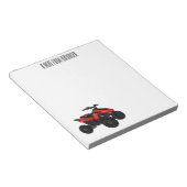 Quad atv Cartoon Illustration Notizblock (angewinkelt)