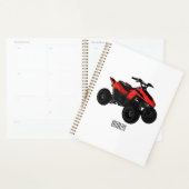 Quad atv Cartoon Illustration Planer (Anzeige)