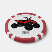 Quad atv Cartoon Illustration Pokerchips (Einzeln)