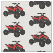 Quad atv Cartoon Illustration Stoff (Nahaufnahme)