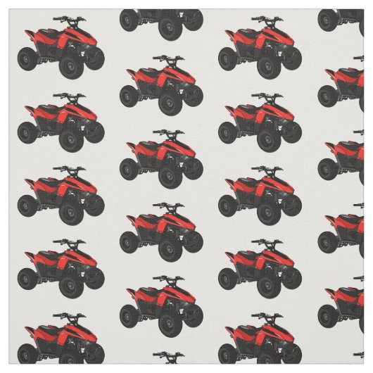 Quad atv Cartoon Illustration Stoff (Muster)
