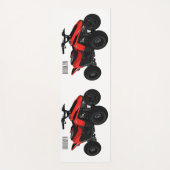 Quad atv Cartoon Illustration Yogamatte (Vorderseite)