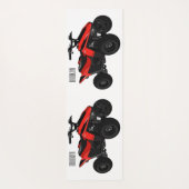 Quad atv Cartoon Illustration Yogamatte (Rückseite)
