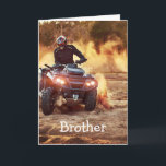 Quad ATV Off-Road Vehicle Birthday Brother Karte<br><div class="desc">Quad ATV Off-Road Vehicle Birthday Brother</div>