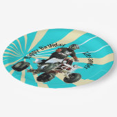 Quad/ATV Pappteller (Schrägansicht)