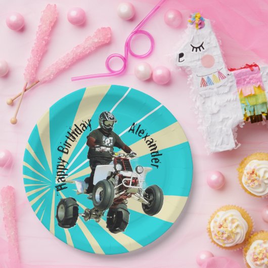 Quad/ATV Pappteller (Party)