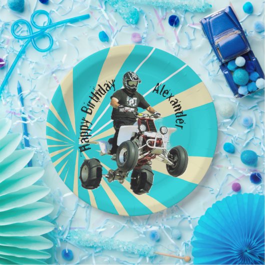 Quad/ATV Pappteller (Party)