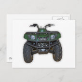 Quad - atv postkarte (Vorne/Hinten)