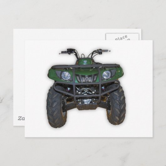 Quad - atv postkarte (Vorne/Hinten)