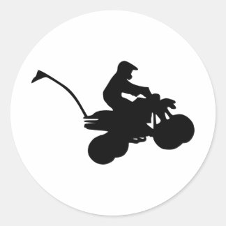 Quad - ATV Runder Aufkleber
