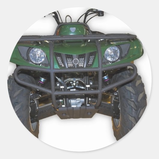 Quad - atv runder aufkleber (Vorderseite)