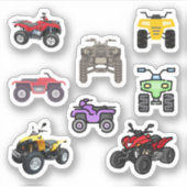 Quad Bike Stickers Aufkleber (Vorderseite)