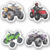 Quad Bike Stickers Aufkleber (Vorderseite)