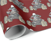 Quad Biking Geschenkpapier (Rolleneckpunkt)
