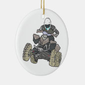 Quad Biking Keramik Ornament (Rechts)