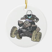 Quad Biking Keramik Ornament (Vorne)