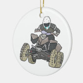 Quad Biking Keramik Ornament (Links)