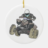Quad Biking Keramik Ornament (Hinten)