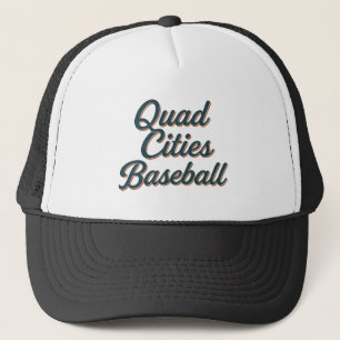 Quad Cities Baseball - Vintages Skriptsport Truckerkappe