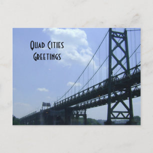 Quad Cities Greetings Postcard Postkarte