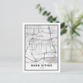Quad Cities Karte (Stehend Vorderseite)