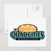 Quad Cities Marathon Postkarte (Vorne/Hinten)