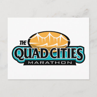 Quad Cities Marathon Postkarte