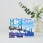 Quad Cities USA Post Card Postkarte (Stehend Vorderseite)