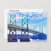 Quad Cities USA Post Card Postkarte (Vorne/Hinten)