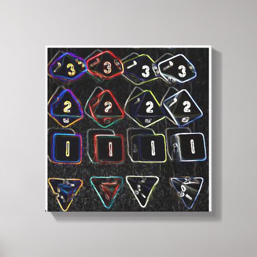 Quad Dice-Leinwand Leinwanddruck (Vorderseite)