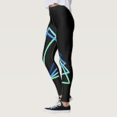 Quad-Dreieck-Aqua-Leggings Leggings (Links)