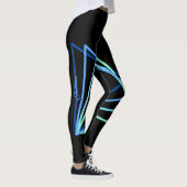 Quad-Dreieck-Aqua-Leggings Leggings (Rechts)