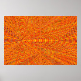Quad Pataphysics Overlapping Spirals in CMYK Poster