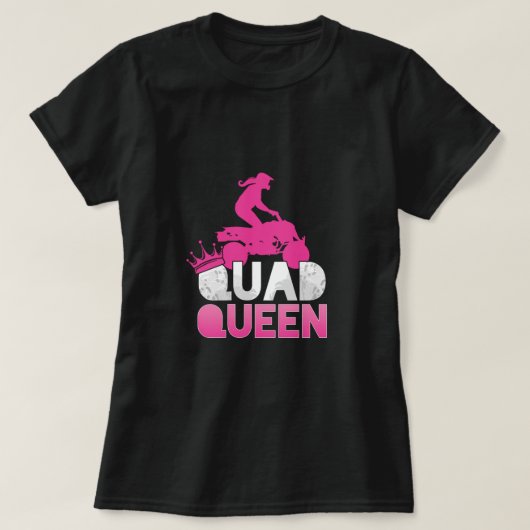 Quad Queen ATV Rider Girl Mom Mother Offroad Gift T-Shirt (Design vorne)