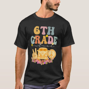 Quad Retro Groovy, Vintag erster Tag T-Shirt